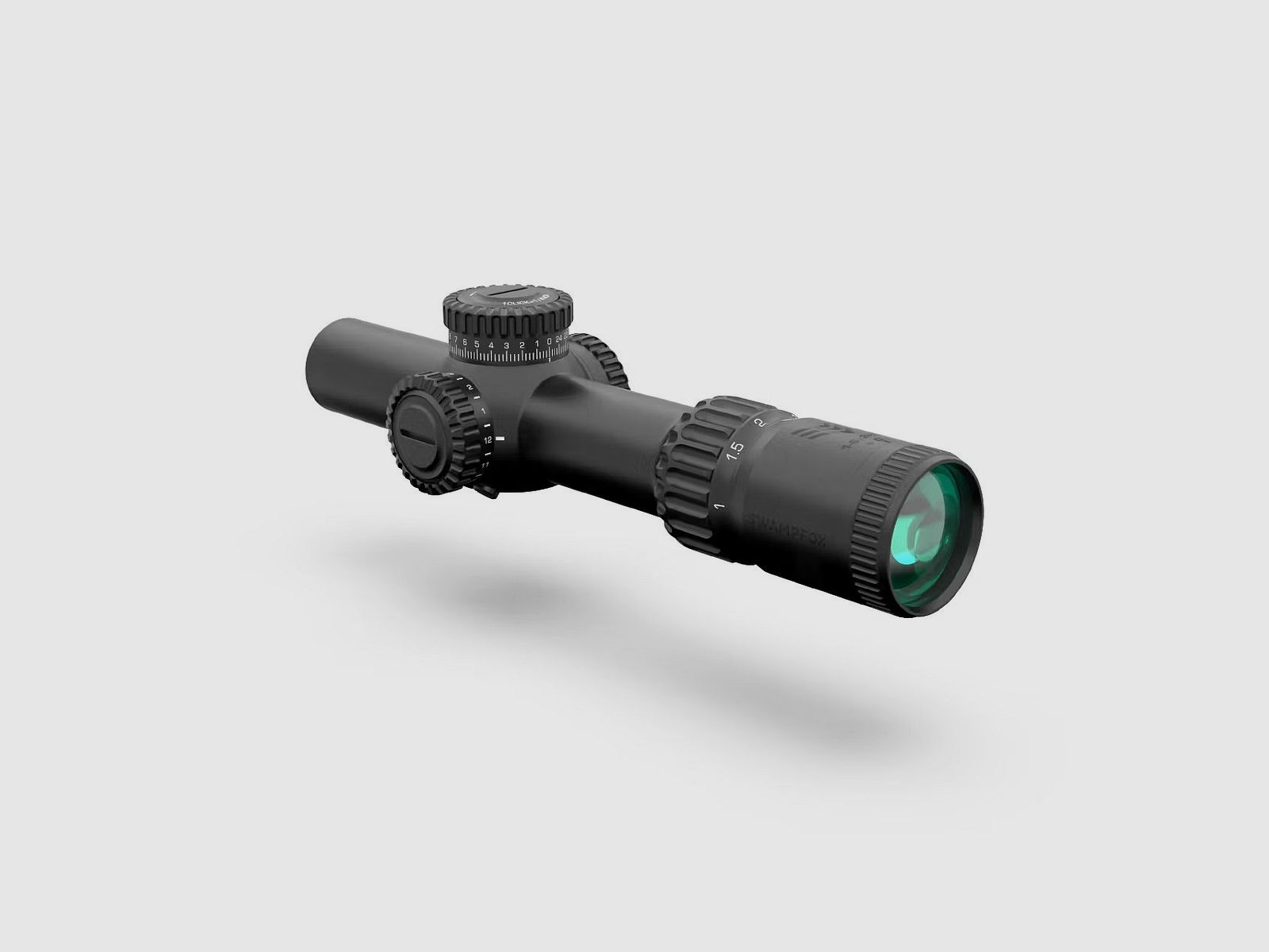 Swampfox Warhorse 1-6x24 FFP LPVO Zielfernrohr - MIL-Absehen, rot beleuchtet, 34 mm