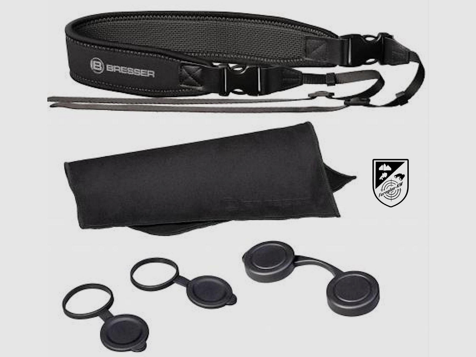 BRESSER 1720857 Pirsch ED 8x56 binoculars Phase Coating with case and strap