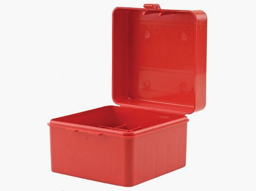MTM Caja de cartuchos S25-20-30 roja con tapa abatible para 25 cartuchos de escopeta .20