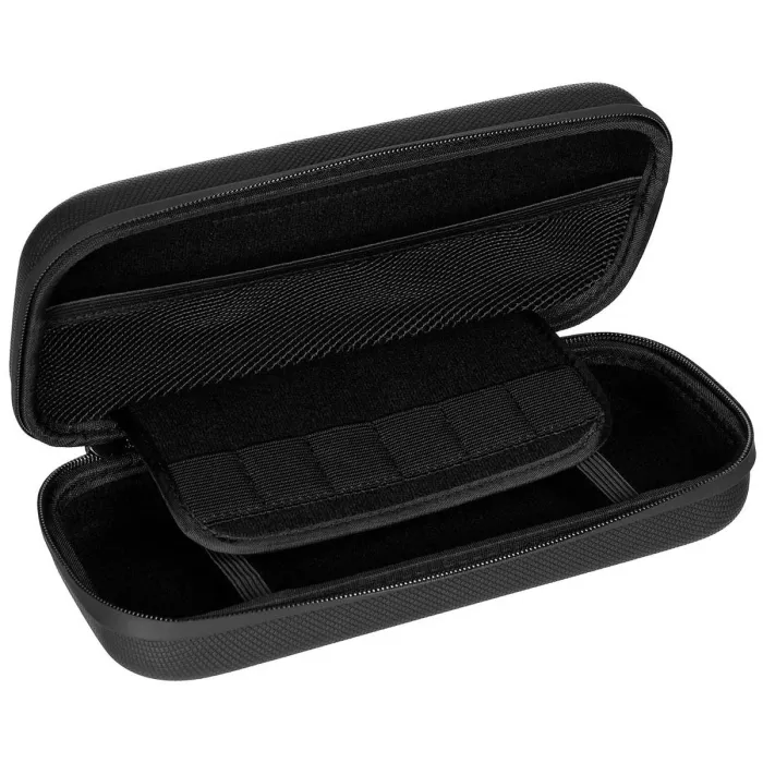 Tasche Hartschale, Groß, mit Klettschlaufen, Schwarz, Bild 3 von 4