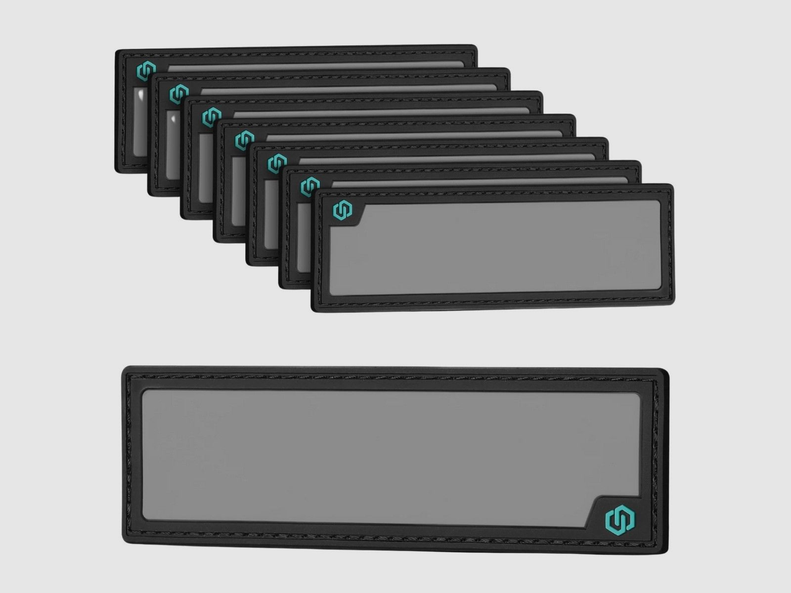 Savior – patch – patch d’identification inscriptible 4,75" – lot de 8 – SAV-PA-WRITEID-LONG-8P-BK, image 1 sur 7