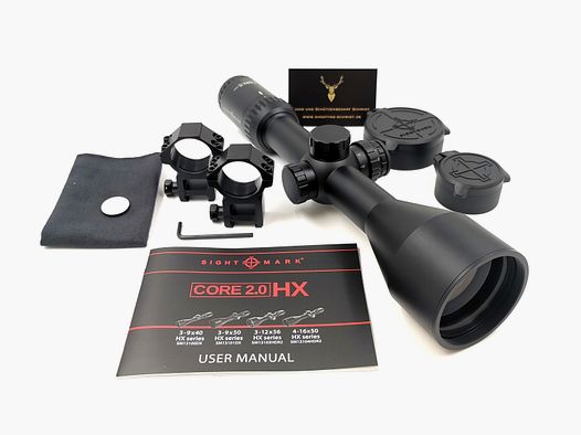 Sightmark CORE 2.0 HX 3-12x56 Hunter Riflescope Telescopio da cacciatore ZF Caccia 30 mm 56 3 - 12 Sight Mark