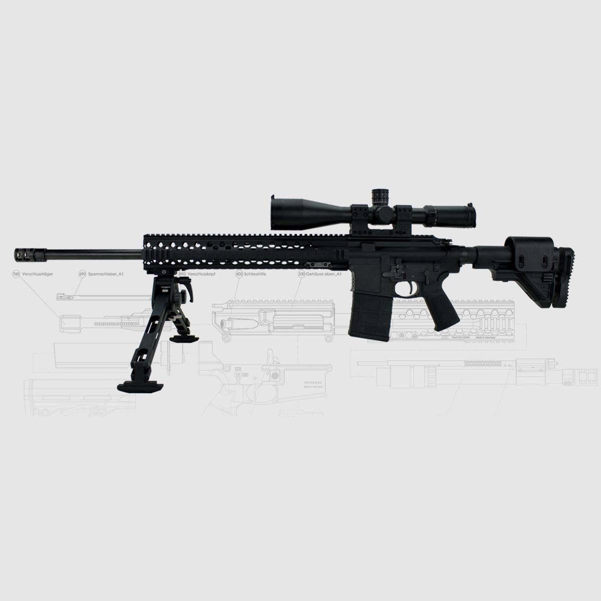 BURK BR-10 VRG28 Rifle de francotirador 26" 6,5 Creedmoor, imagen 2 de 2