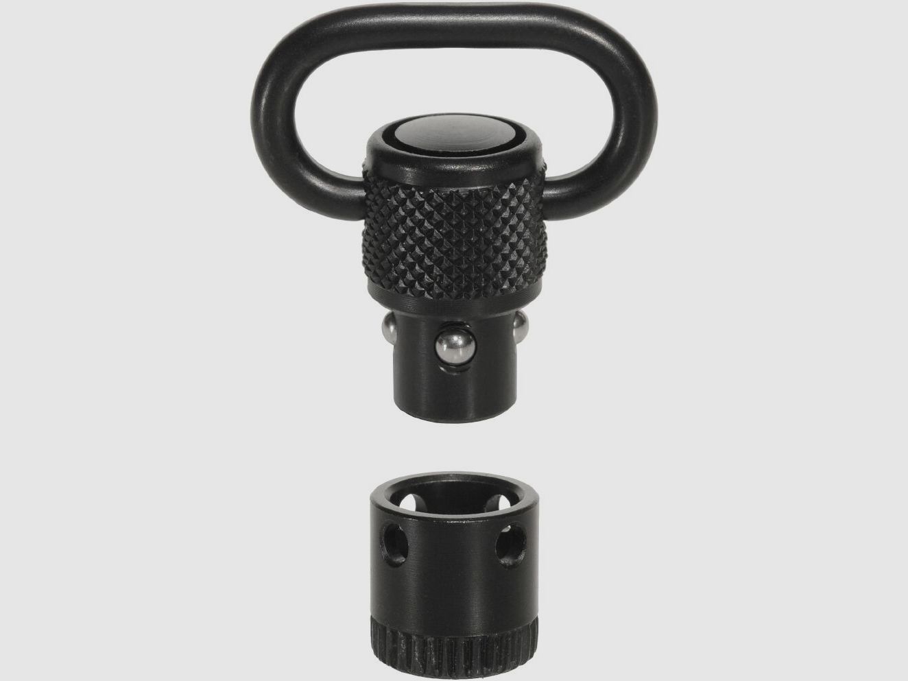 Belt buckle + bushing – Push & Go – For wood