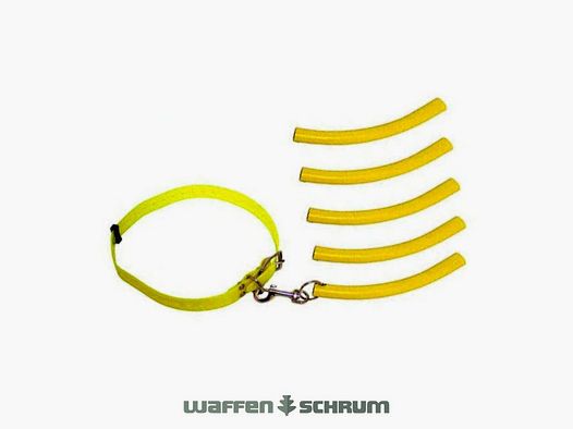Attrezzatura da caccia Waidwerk Bringsel Set Collare e Dummy di Allenamento Giallo Segnale