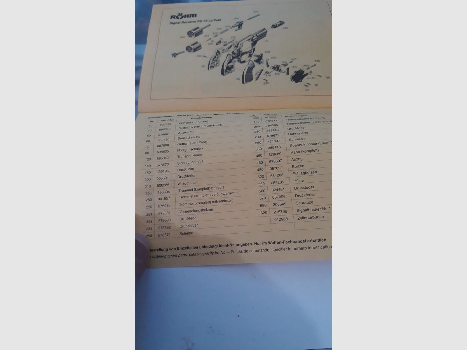  Gas Revolver Pistole Röhm RG 59