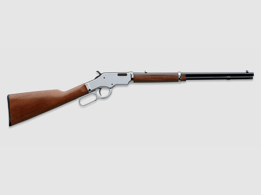 Uberti 1887 Scout Carbine Silver Boy LL 47cm, 15 Schuss inkl. Pica. Schiene Auf Lager