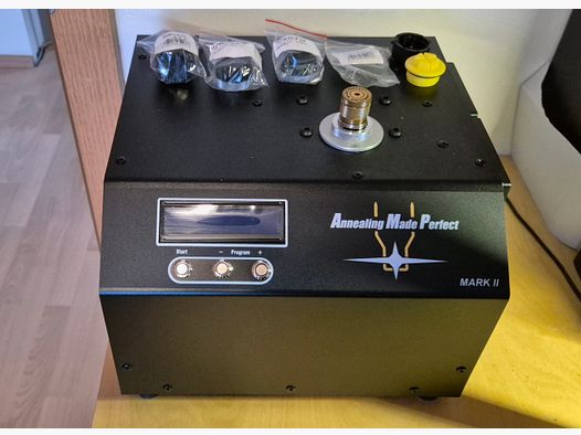 Dispositivo de recocido AMP Annealing Made Perfect MK II con inserto de casquillo 338, 308 Win, 223 Rem, 6,5 Creedmoor