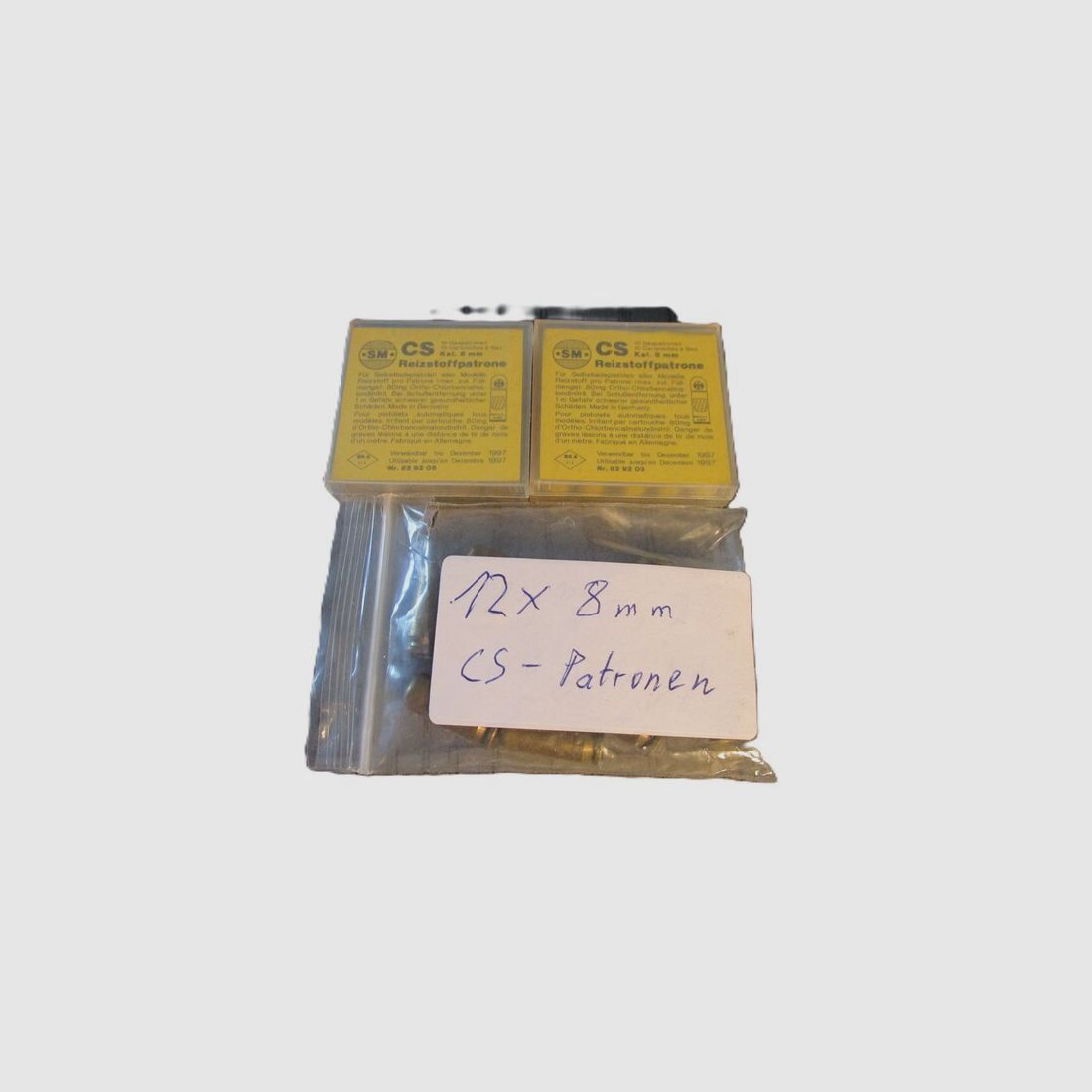 3 x 8 mm CS - Gas Patronen