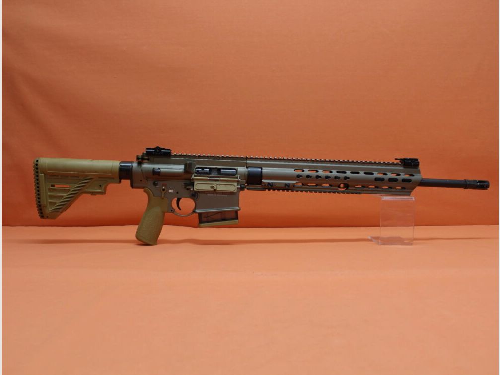 Heckler&Koch Ha. Geweer .308Win Heckler&Koch/H&K MR308 A3 20" loop RAL8000 HKey, Gas-piston-systeem HK417/G28
