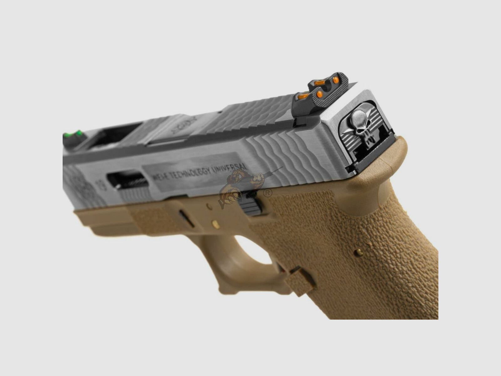 WE Custom 19 Metal Version Dual Tone Desert GBB -F-