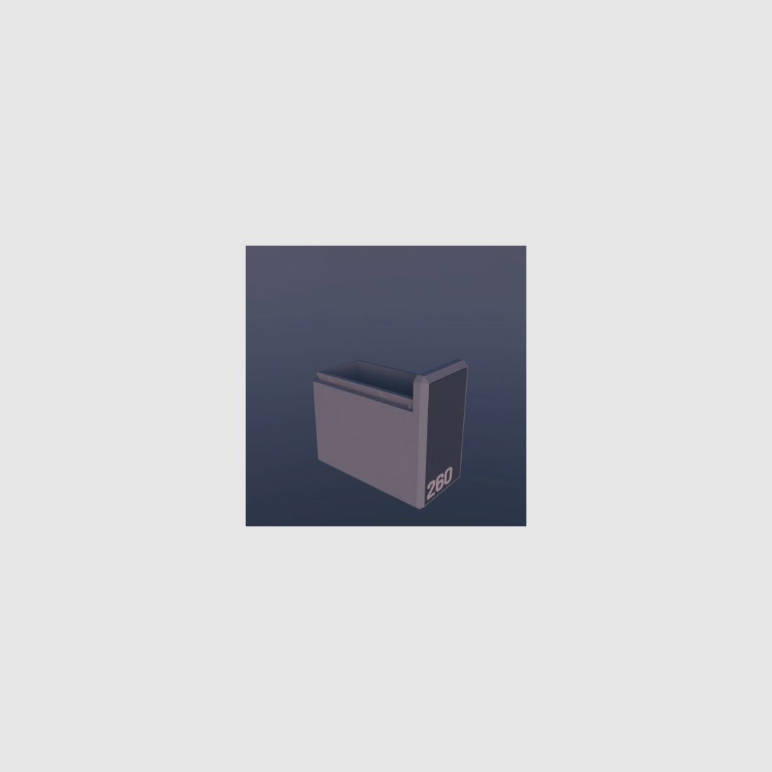 Filamelt Munitionsbox / .260 Remington / ‘Schiebedeckel’ / Patronenbox, Ammo Box