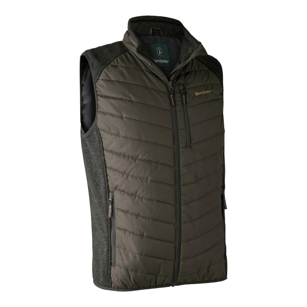 Deerhunter Moor quilted vest with knit, image 1 of 2