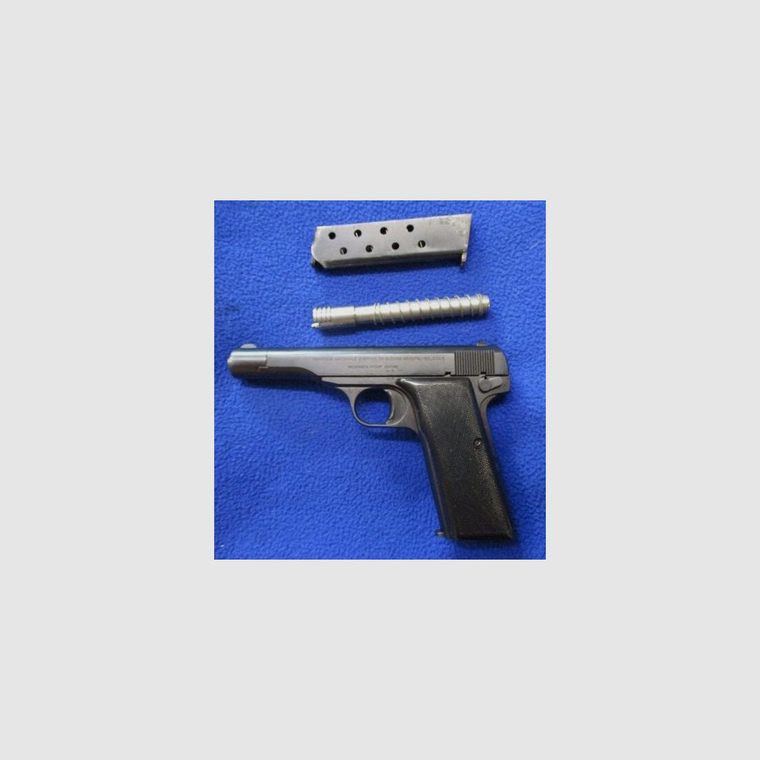 FN 1910 pistol 7.65mm Browning with interchangeable barrel 9mm Browning short 1910