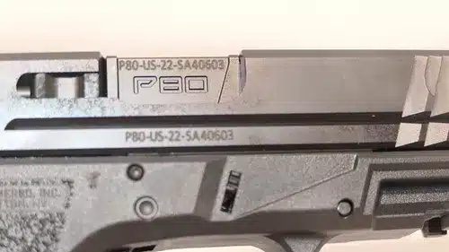 Pistola in polimero P80 PFS9 full size 3 caricatori cal. 9×19, immagine 3 di 4