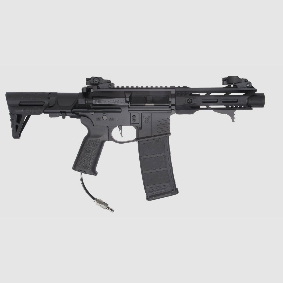 Delta Armory Airsoft Gewehr AR15 TALOS 1 PDW ALPHA Eagle mit GATE PULSAR HPA in Schwarz, Bild 7 von 7