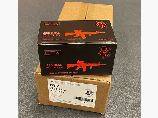 Geco .223 Rem Geco DTX 55grs - 600 Stück