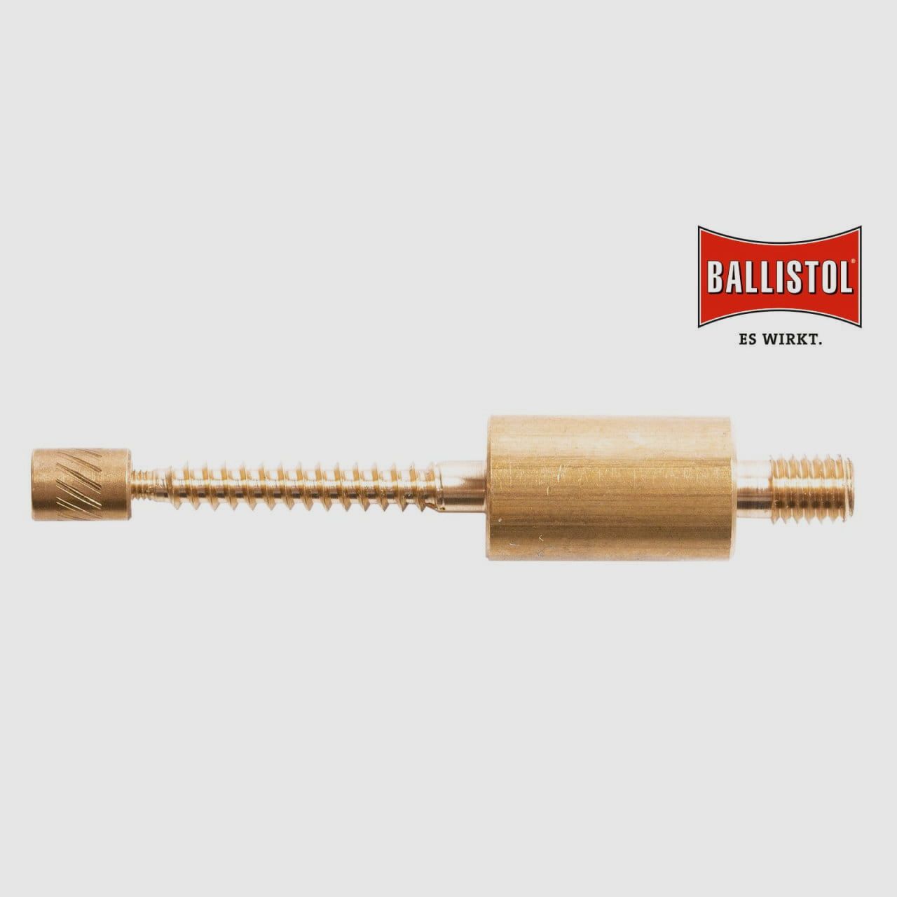 Adaptador de latón Ballistol para 3 limpiadores de fieltro para escopetas