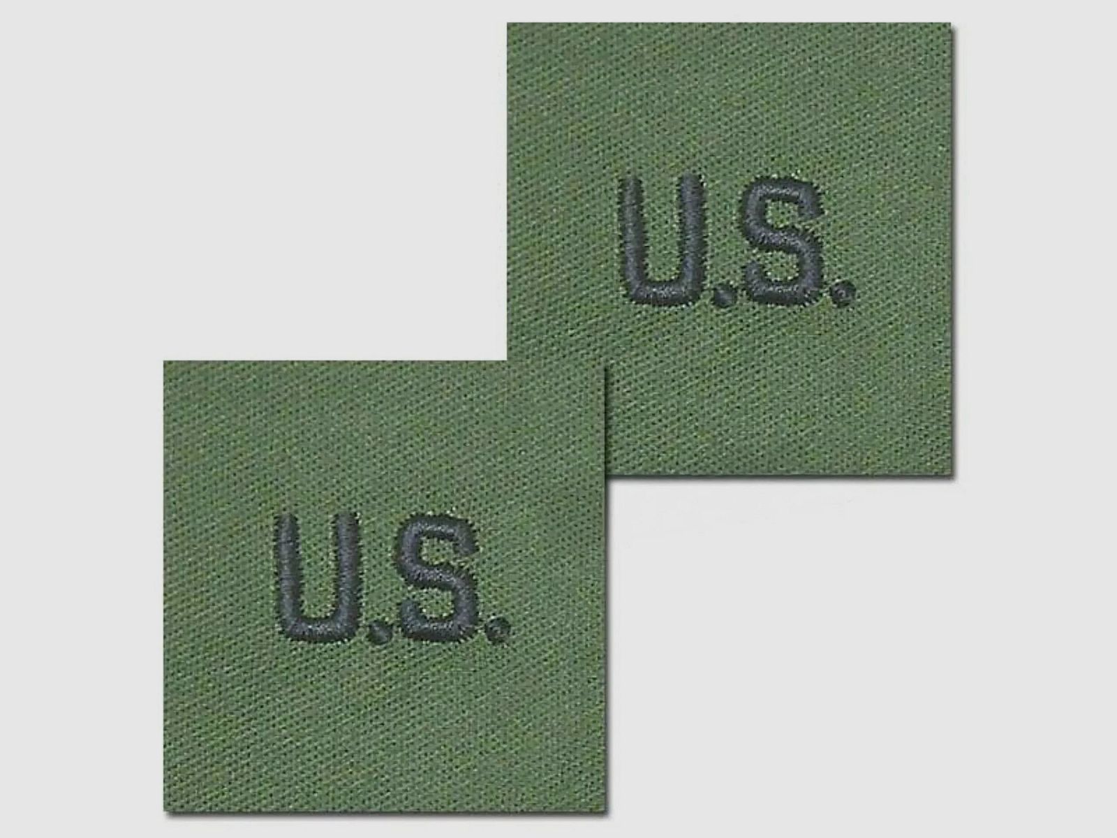 Unbekannt Abzeichen US Letters oliv Textil