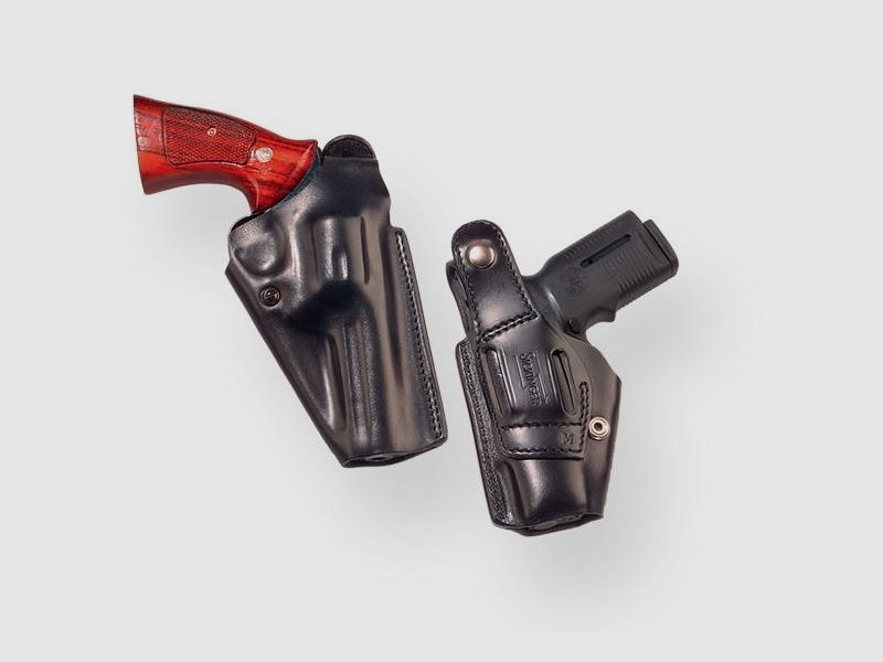 SICKINGER Holster (Leder) f. Colt 1911 -6' u.ä. SONDER -Expert schwarz