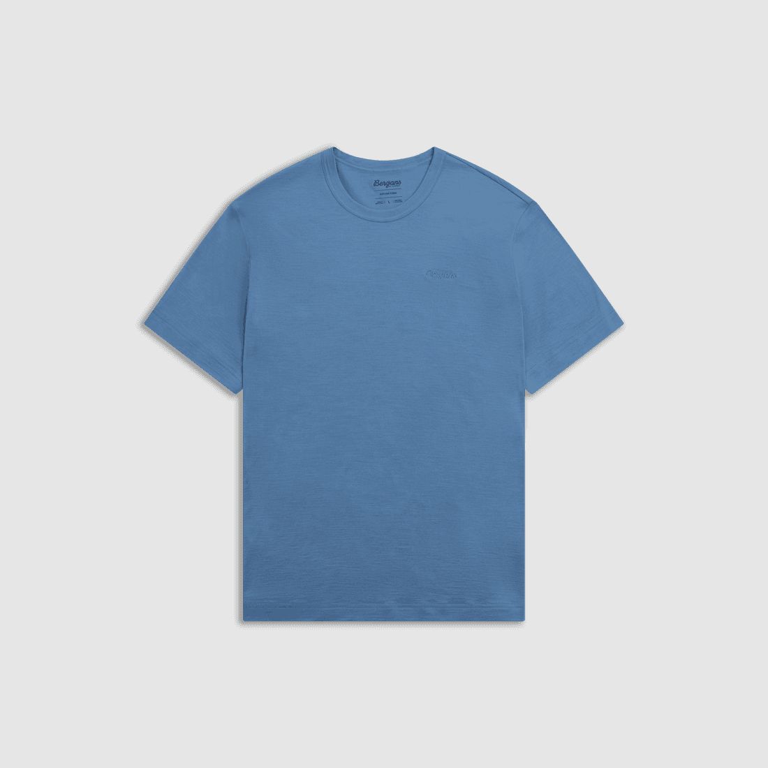 Bergans Logo Merino Tee Men Elemental Blue L