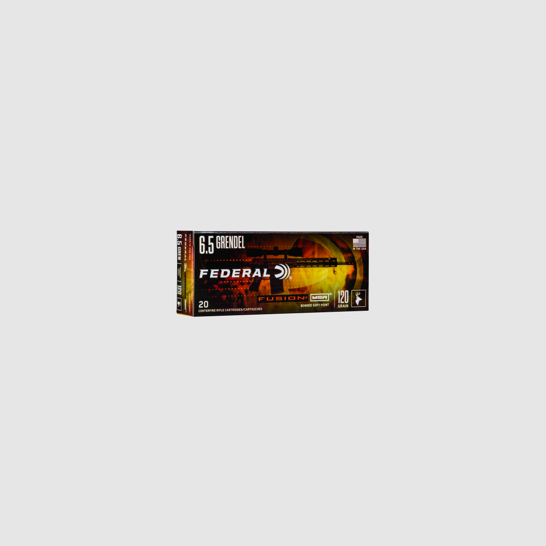 Federal Munizioni per Fucile 6,5 mm Grendel 7,8 g / 120 gr Fusion Soft Point