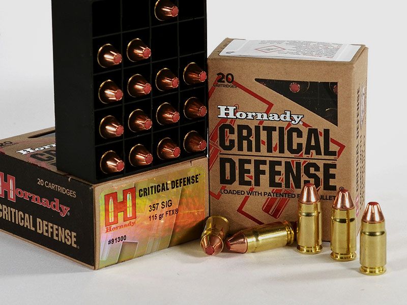 Hornady Critical DEFENSE FTX .357 SIG, 115 grs 1 paquete (20 disparos a 1,695 €*)