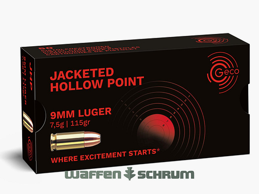 Geco hollow point 7.5g - 115gr 9mm Luger