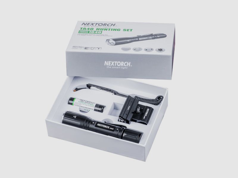 NEXTORCH Taktisches TA40 Set 1040 Lumen LED Taschenlampe mit Zubehör