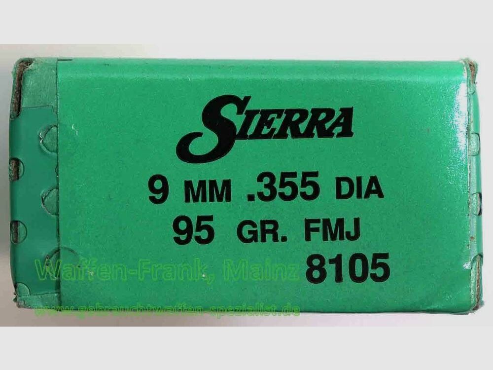 Sierra Bullets, Santa Fe FFW-Geschosse 9mm/.355, Bild 2 von 2