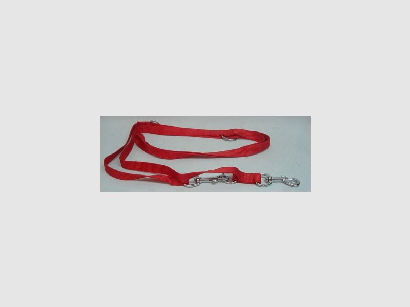 Multipurpose leash 2 m - 20mm wide, red