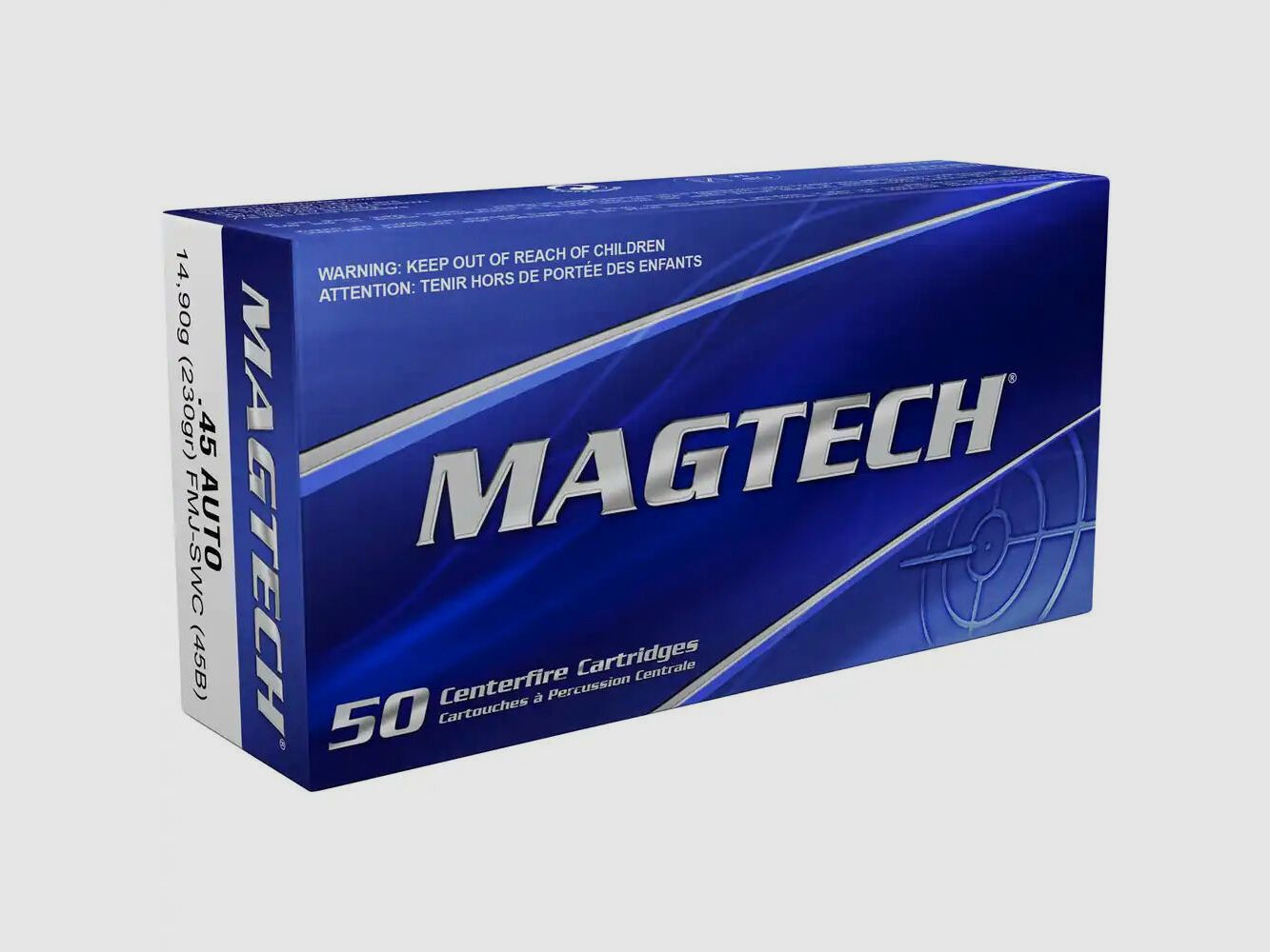 Magtech FMJ SWC 14,9g/230grs à50 .45 Auto
