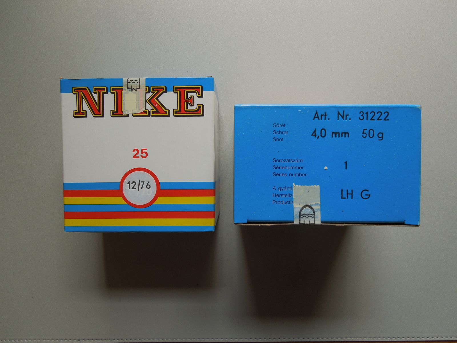FIOCCHI - NIKE Jagd - Schrot - Patronen 12/76 , 4mm , 50g , 25 Stück , Magnum