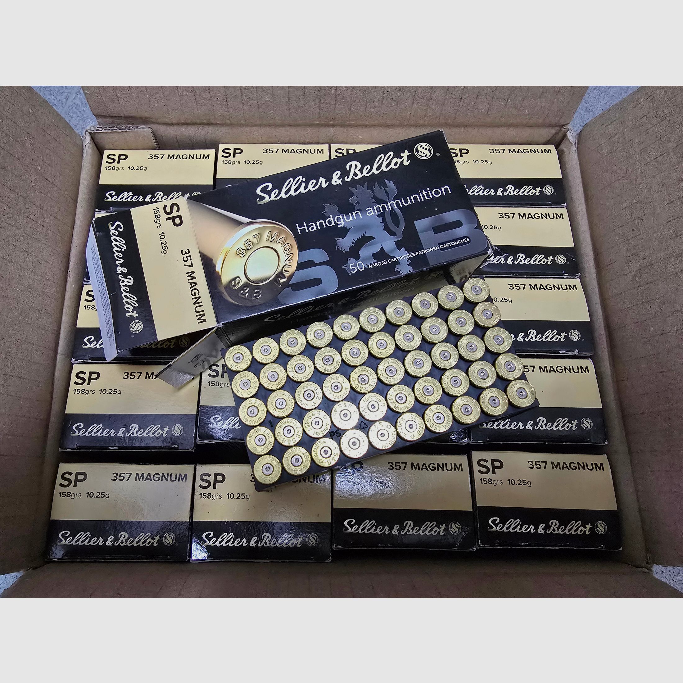 Hülsen S&B, 357Mag  ,1000 Stück gleiche Losnummer 