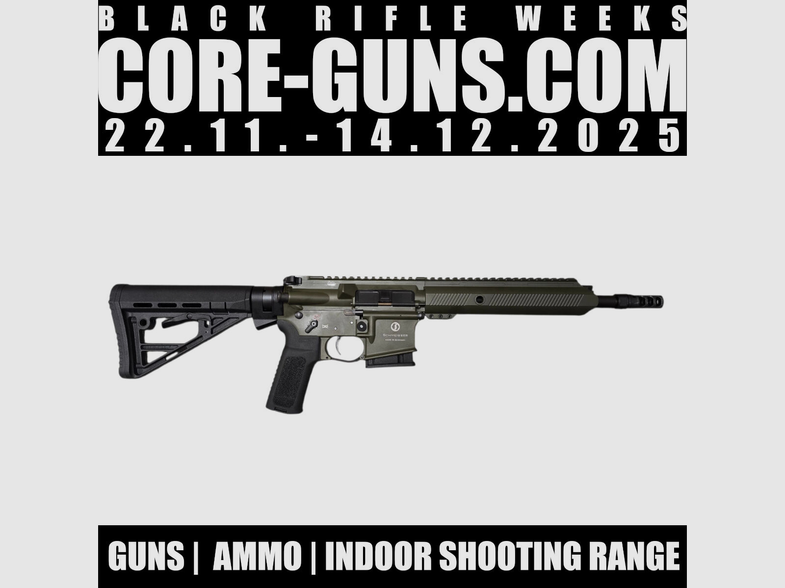 SCHMEISSER AR15 S4FSport OD Green 10,5" półautomatyczna karabina 223Rem Blackweeks Deals