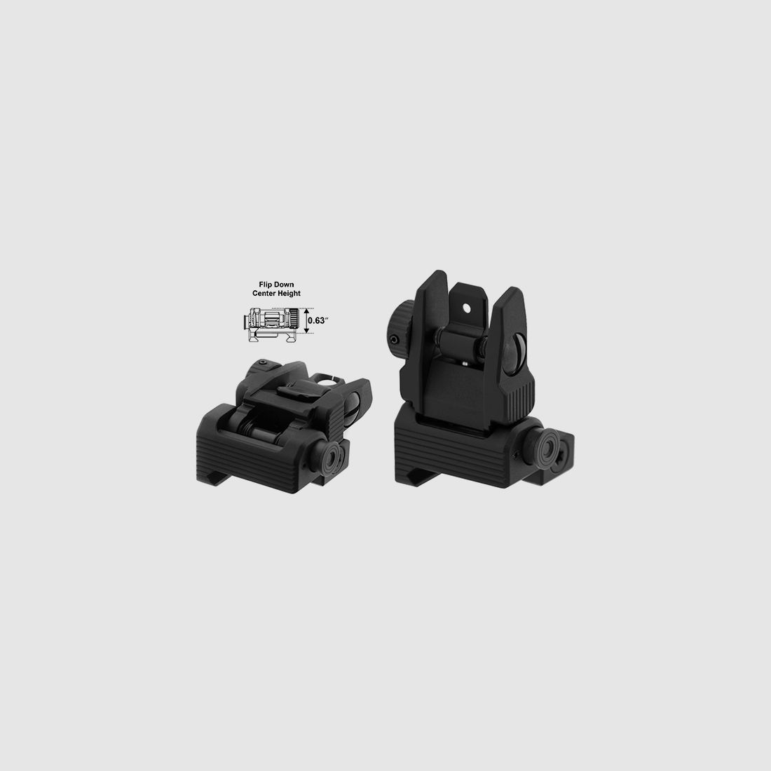 UTG® ACCU-SYNC® Mira plegable con resorte para AR15