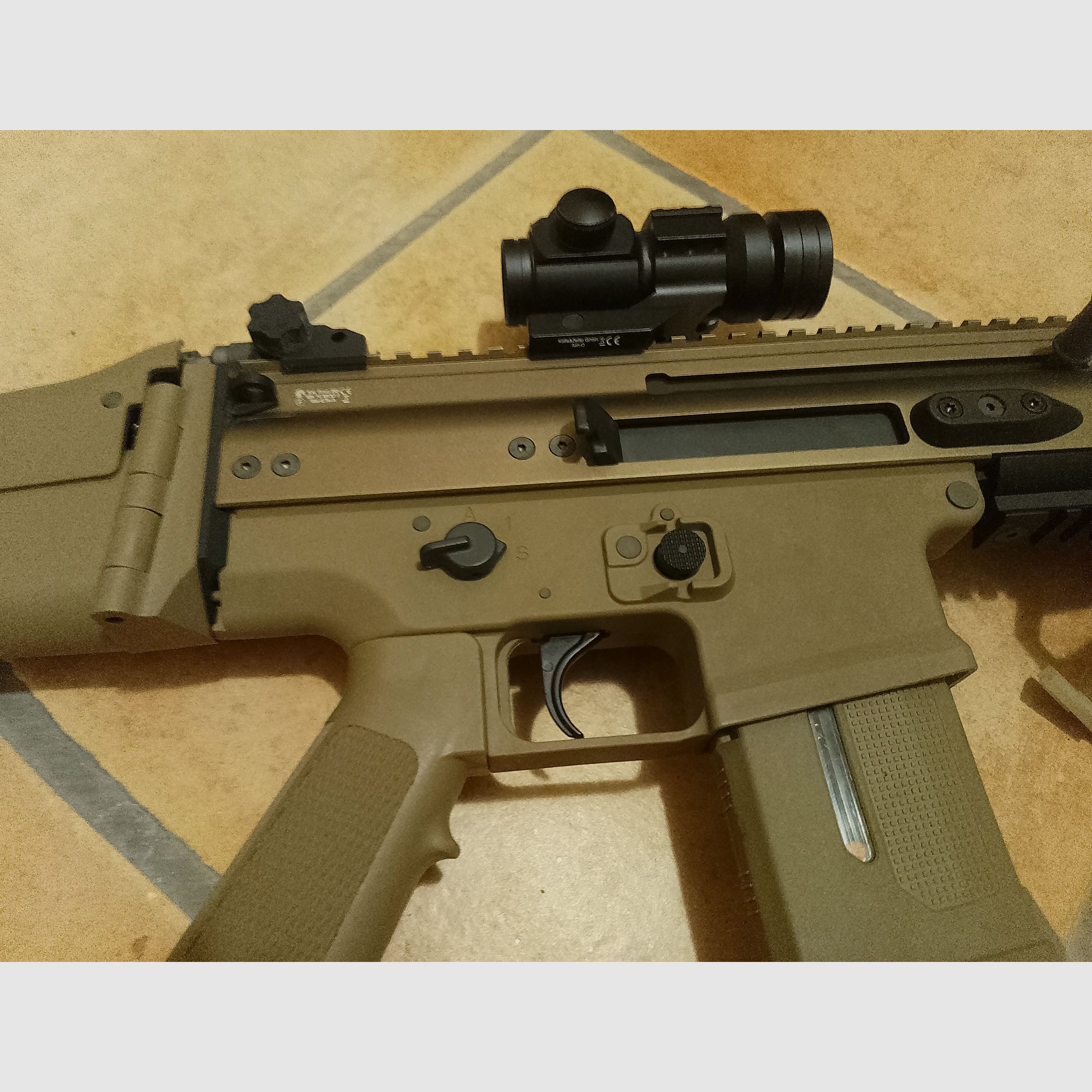 Scar L Wei-etech Socom-L MK16 mod 0 Vollmetall S-AEG 6mm BB desert