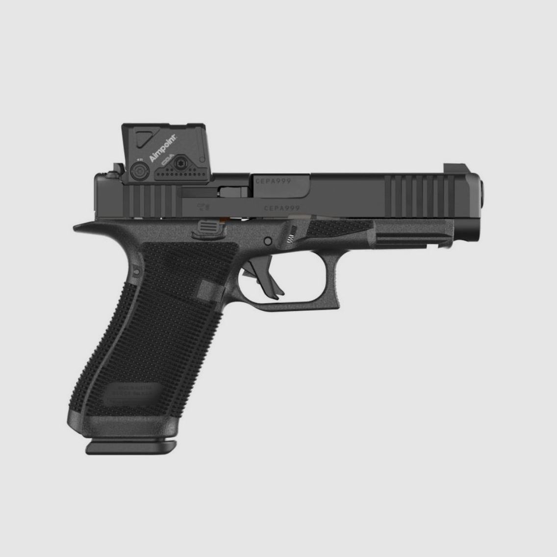Pistolet Glock 17 Gen6, A-Cut Combo, 9×19, Viseur reflex Aimpoint COA, 17 Coups, image 2 sur 2