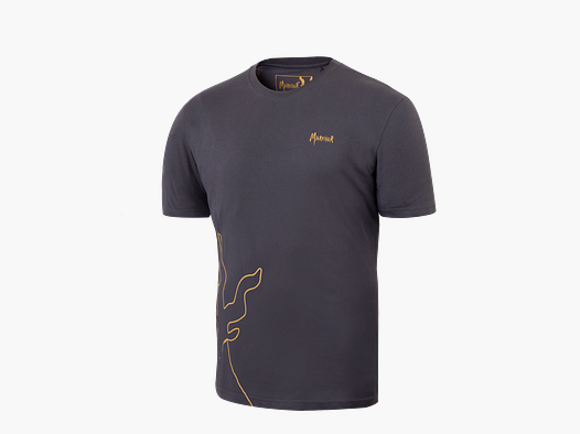 Anthracite Short Sleeve T-Shirt Markhor – ICONIC TEE – Size XL