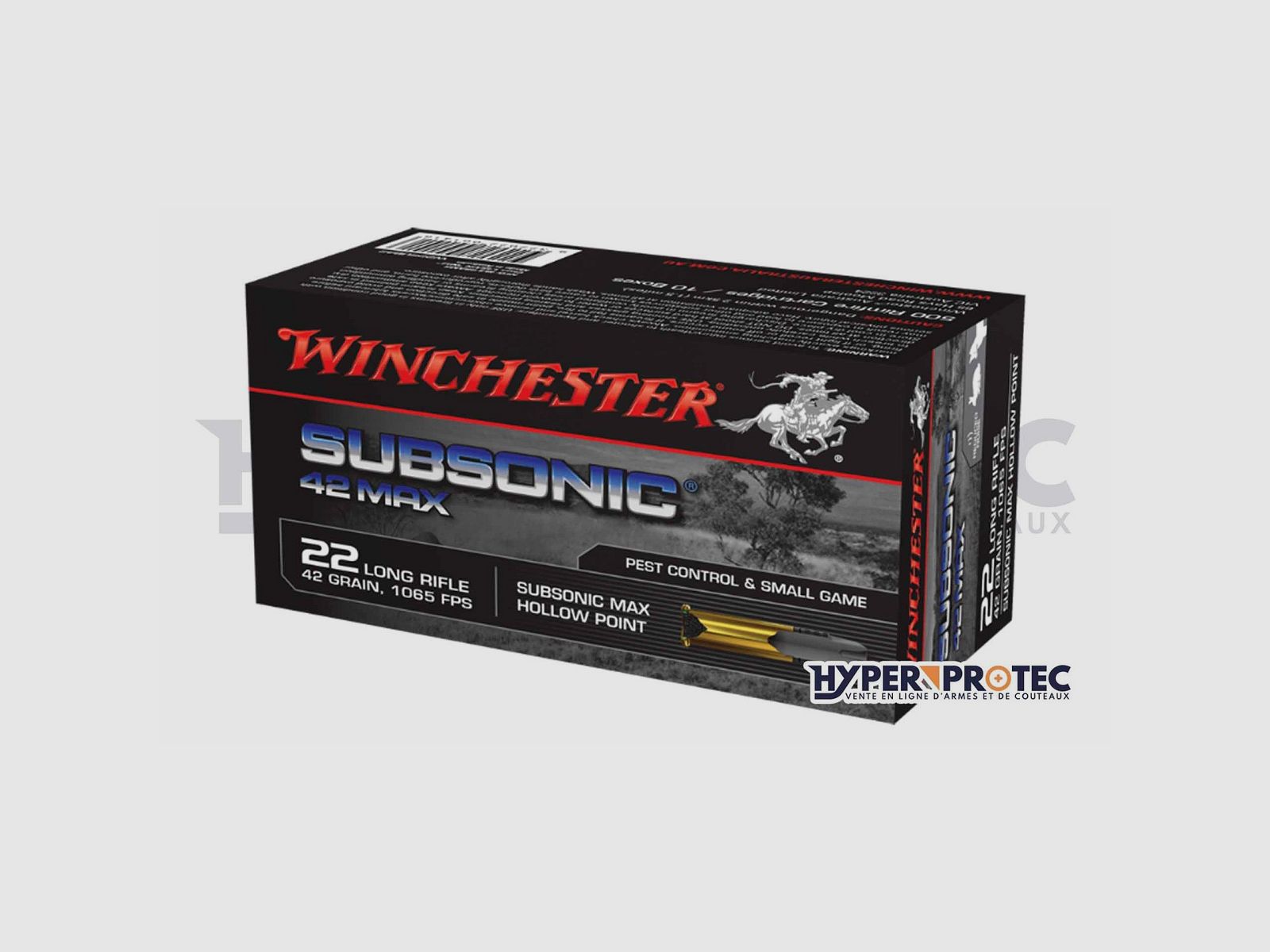 Munizioni 22LR Winchester Subsonic 42 Max