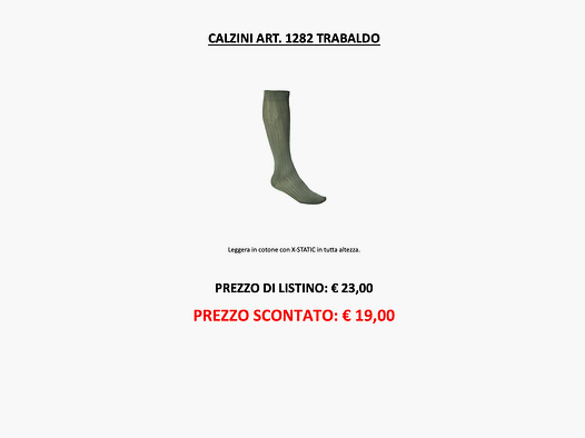 TRABALDO – CALZA ART. 1282