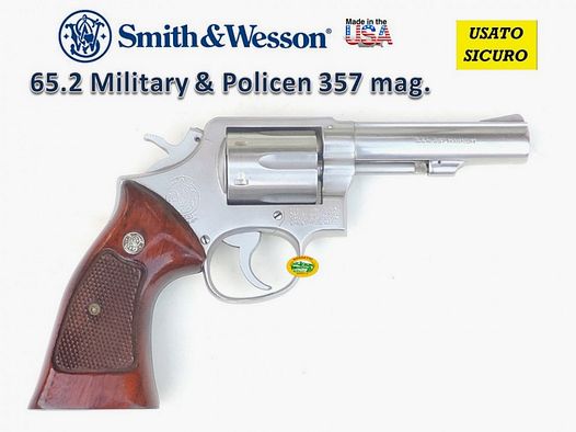 SMITH & WESSON 65 Militär- und Polizeigewehr schwerer Lauf gebraucht Kal.357 mag. R.16091