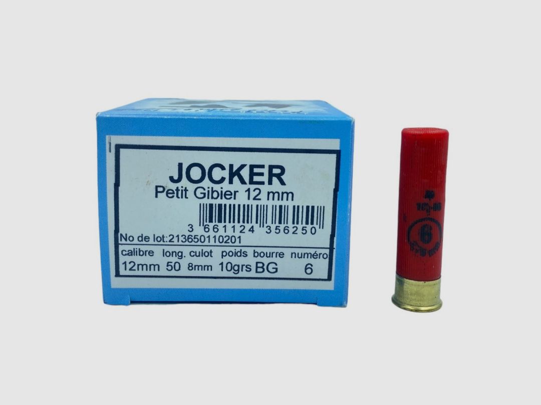 DOOS VAN 25 JOCKER KLEIN KALIBER 10G VETVULLING CAL.12MM LOOD 6