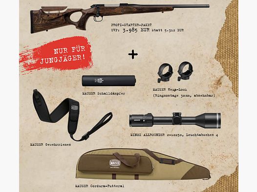 MAUSER M12 MAX | Jungjäger 2025 | Profi-Starter-Paket