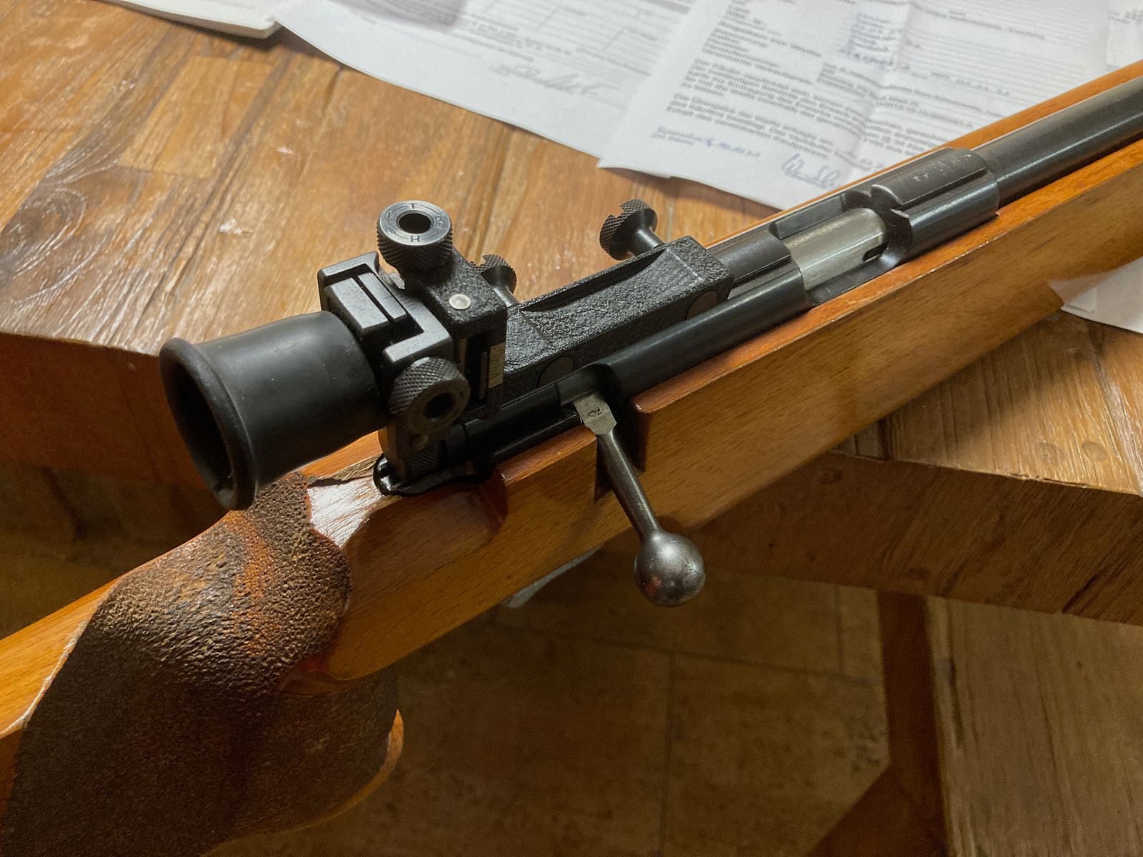 Suhler Modell 150 Standard, Haenel KK Diopter