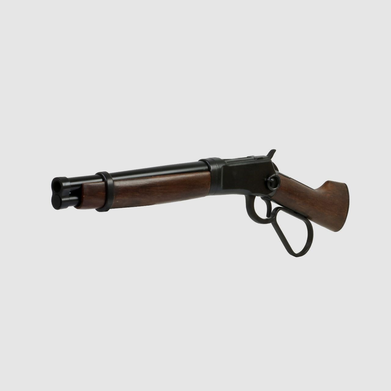 Deko Westerngewehr Kolser Winchester Mare's Leg Short realistisches Repetieren mit HĂĽlsenauswurf LĂ¤nge 55 cm schwarz