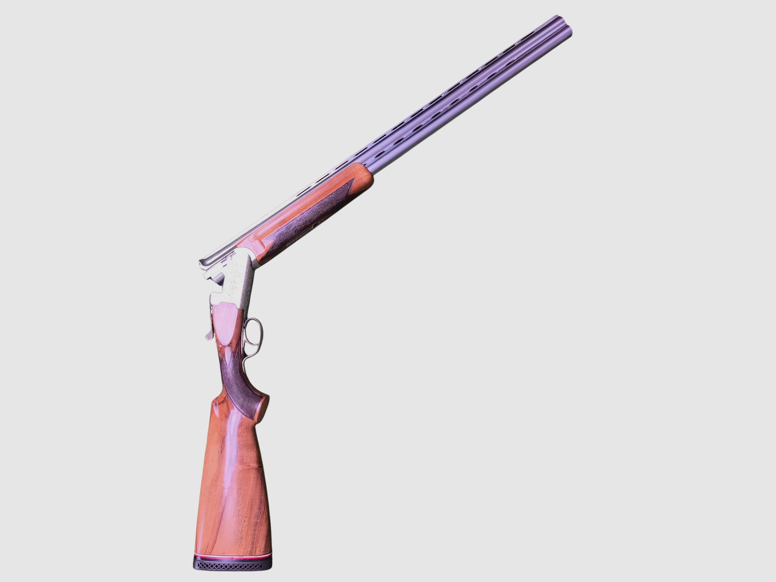 Antonio Zoli over-and-under shotgun 12/70 – Trap 76 cm – engraved – Nickel Chrome Steel – Year of manufacture 1975