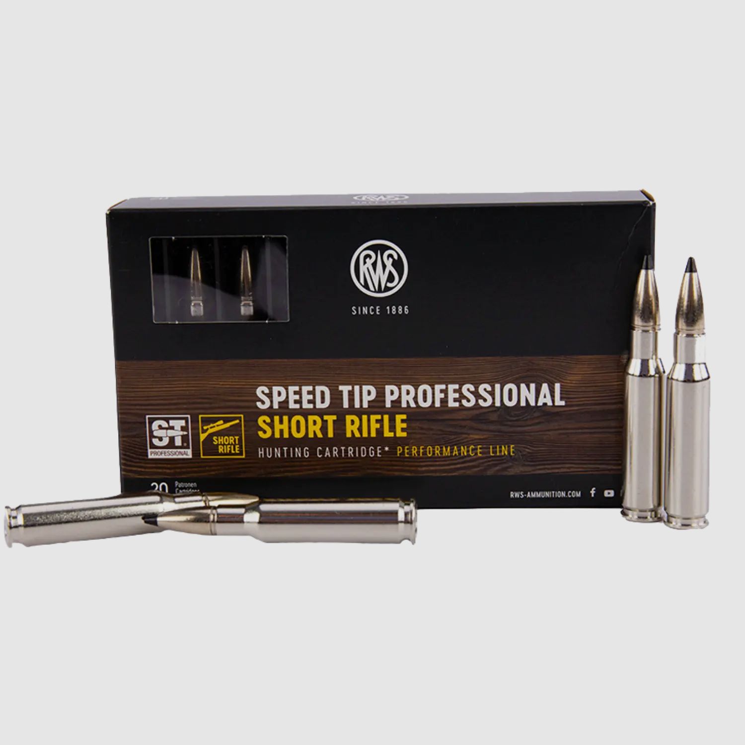 RWS Speed Tip Professional .308 165gr Short Rifle 20 Schuss