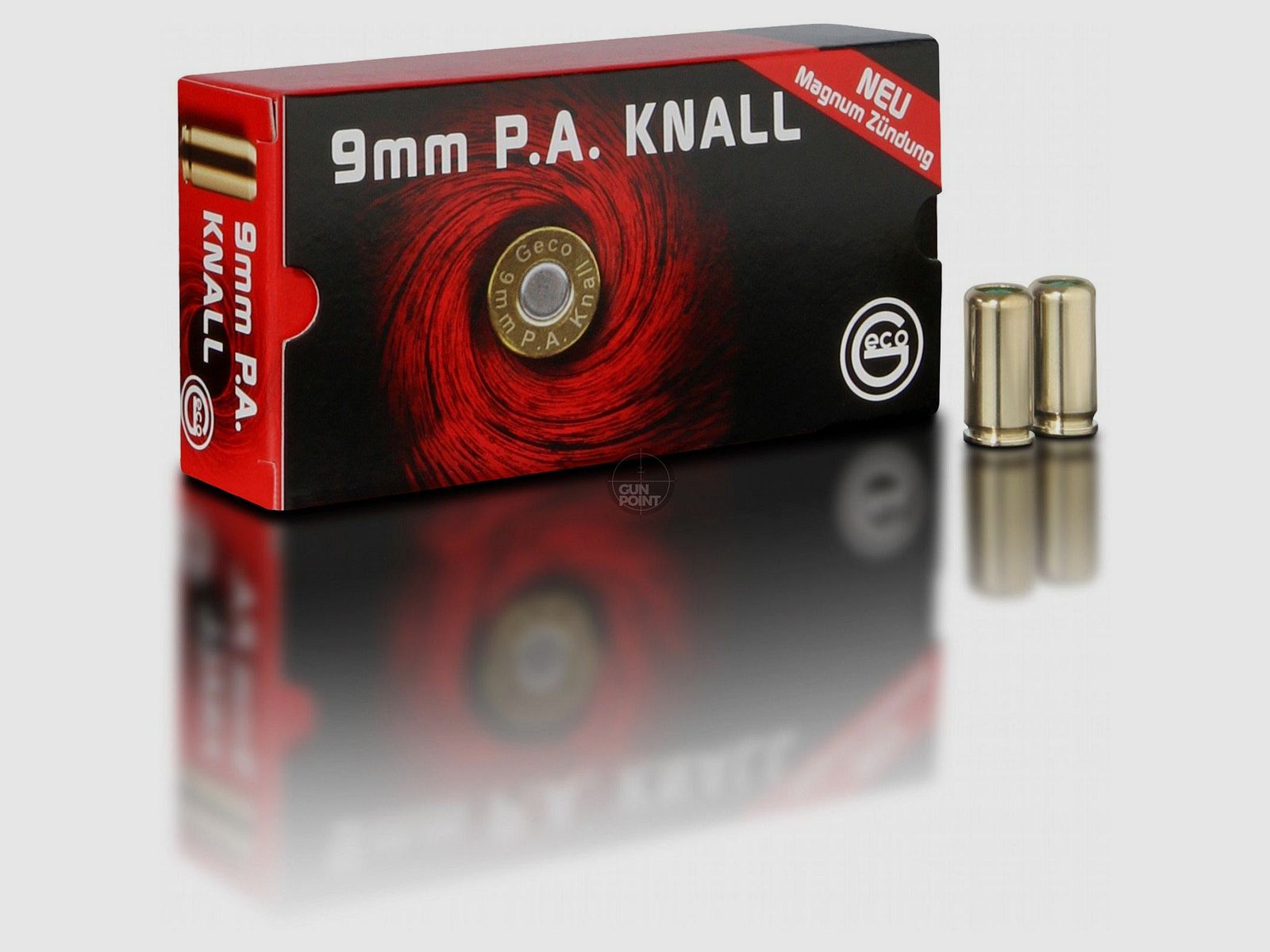 GECO - Platzpatronen 9 mm P.A.K. - 50 Stck