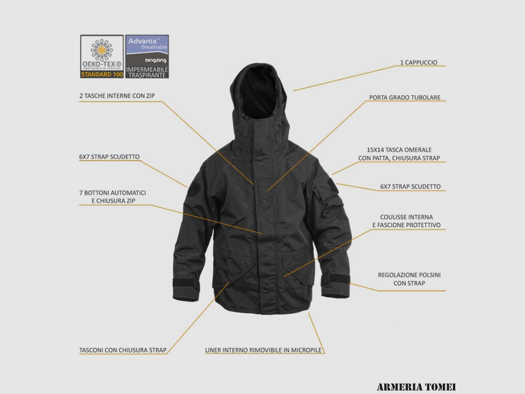 SBB – Parka IMP. transparent with liner in black, image 4 of 4